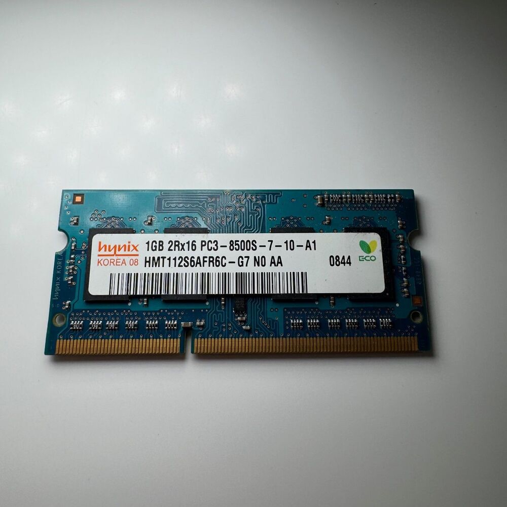 Hynix 1GB DDR3 Laptop RAM Memory SODIMM PC3-8500S 1066MHz HMT112S6AFR6C-G7